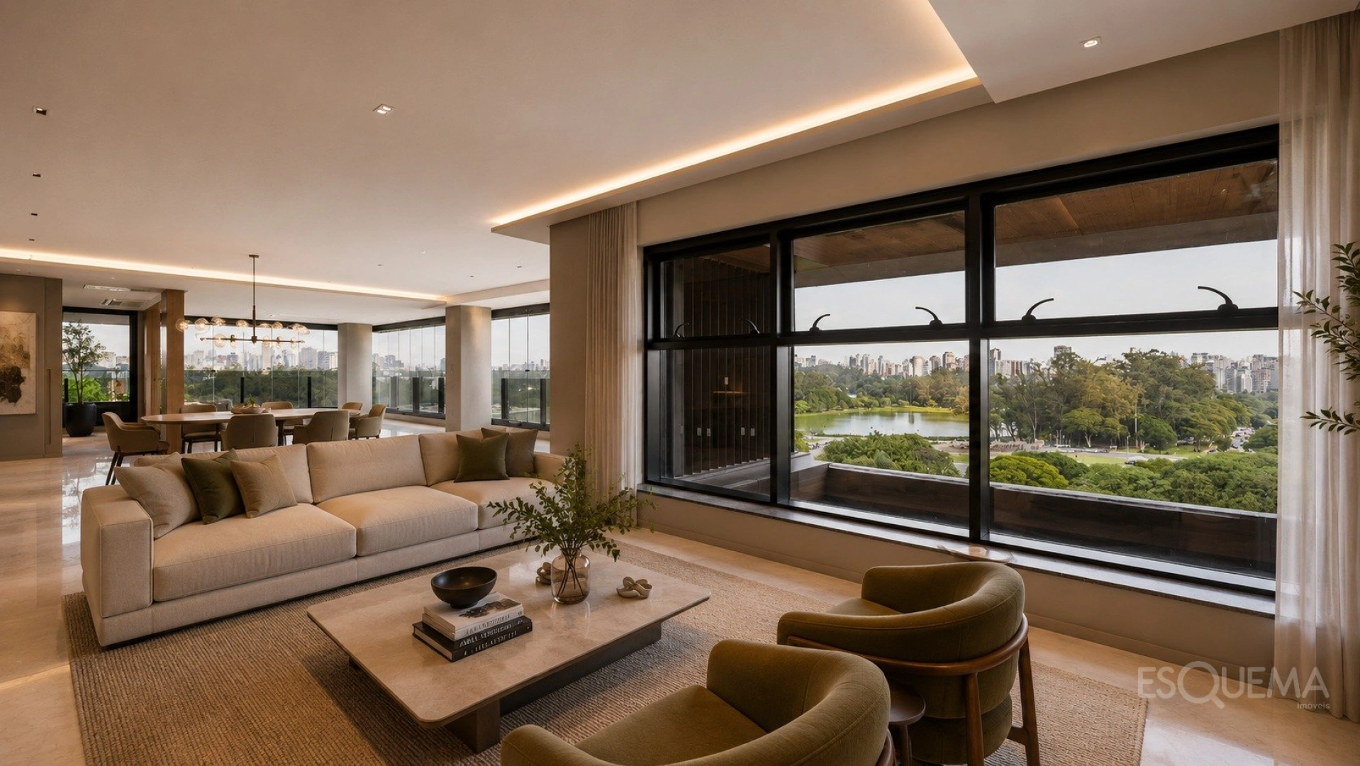 Apartamento contemporâneo com vista para o Parque Ibirapuera - Imagem 2