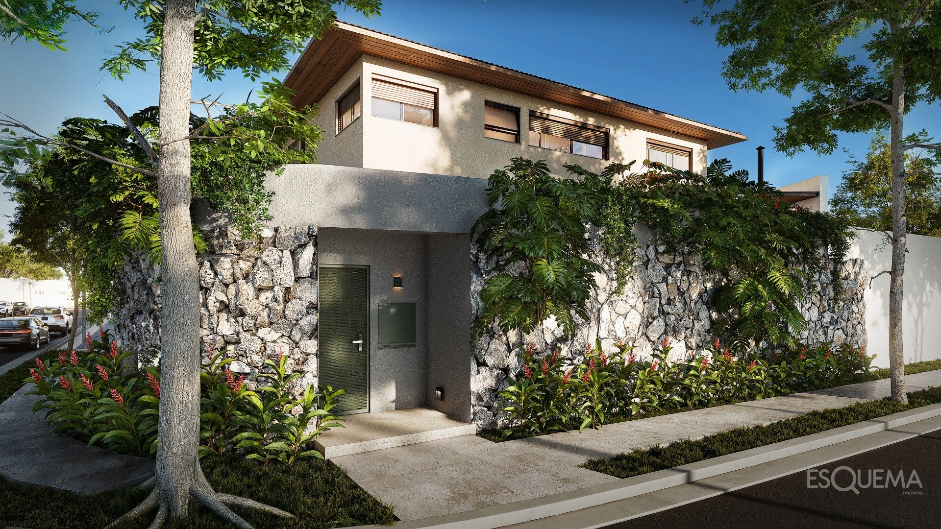 Casa nova com vista para uma praça tranquila e arborizada - Imagem 1