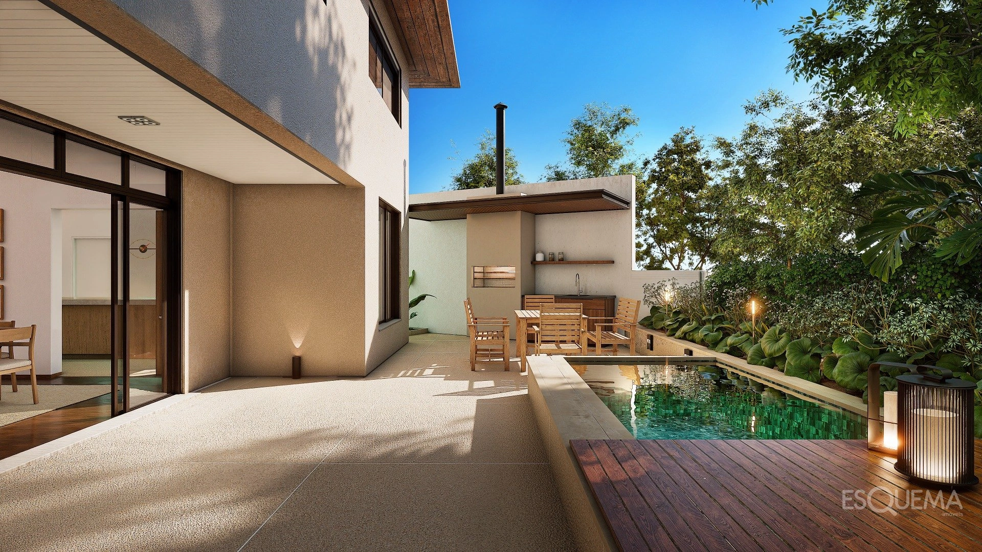 Casa nova com vista para uma praça tranquila e arborizada - Imagem 2