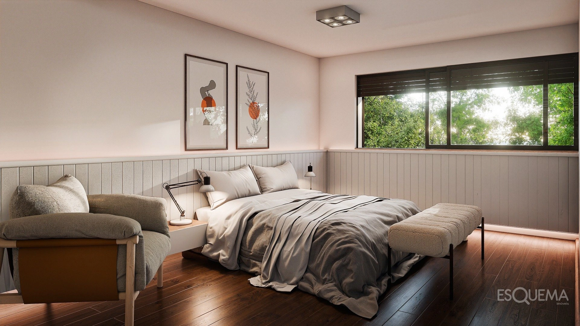 Casa nova com vista para uma praça tranquila e arborizada - Imagem 5