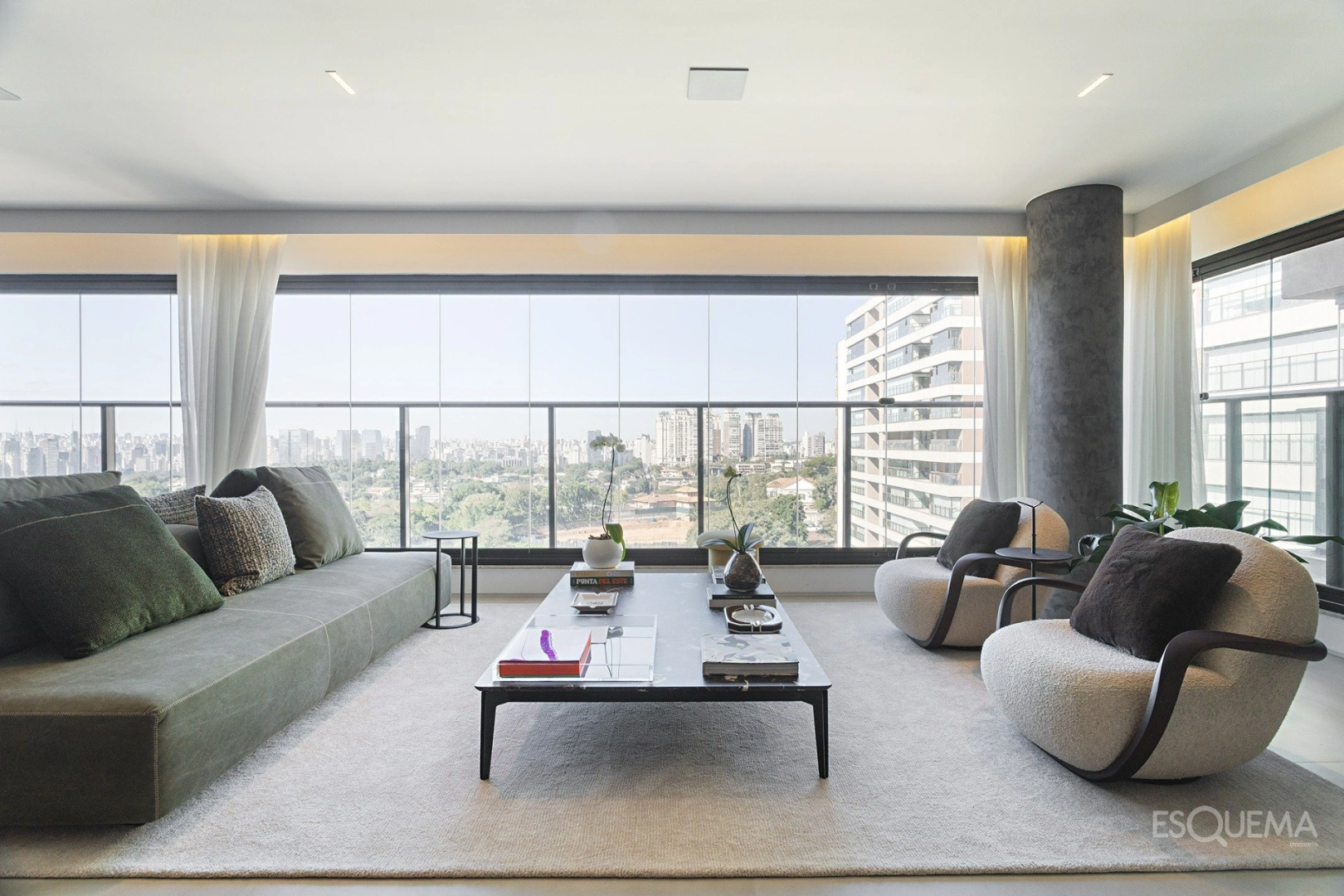 Apartamento contemporâneo em edifício novo com vista livre no Jardim Guedala - Imagem 1