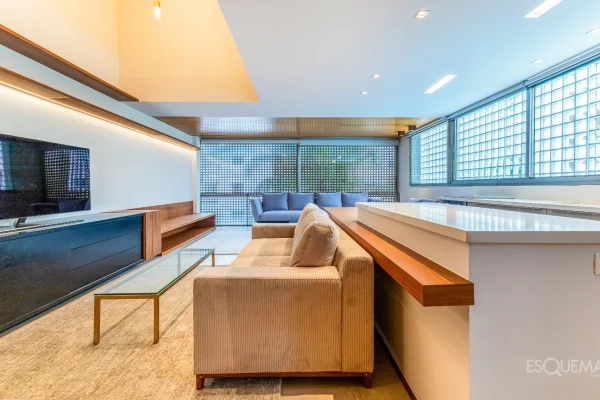 Apartamento duplex com projeto contemporâneo no Itaim Bibi