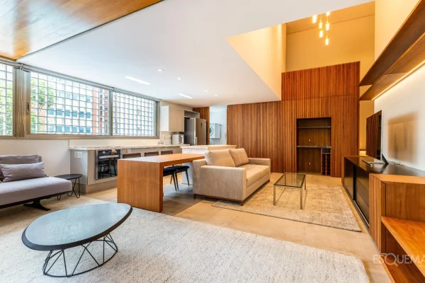 Apartamento duplex com projeto contemporâneo no Itaim Bibi