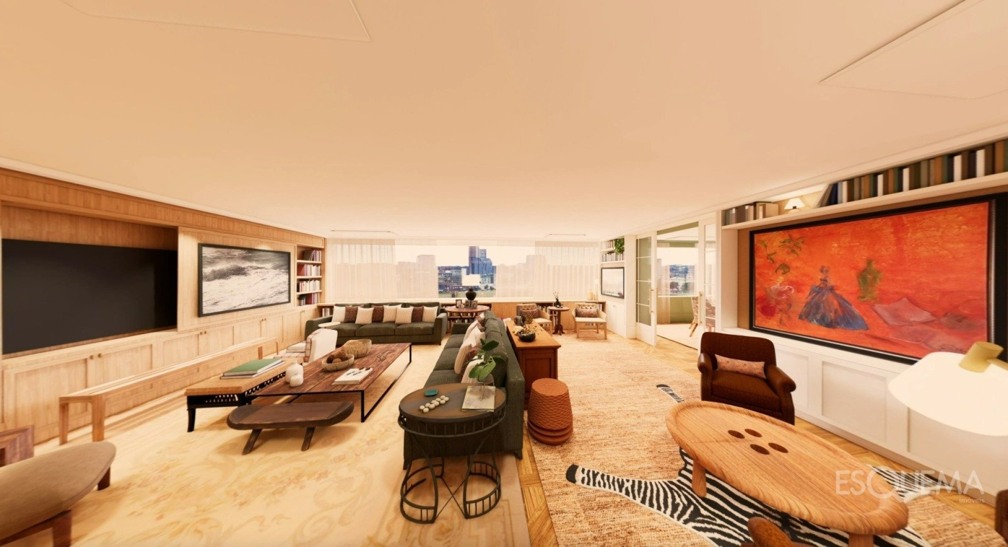 Apartamento com vista permanente para o skyline no Alto de Pinheiros - Imagem 1