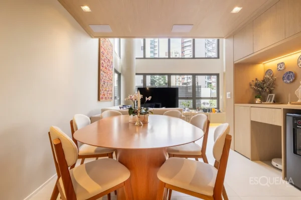 Apartamento duplex contemporâneo próximo ao Parque Ibirapuera