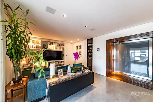 Apartamento automatizado com varanda gourmet no Brooklin