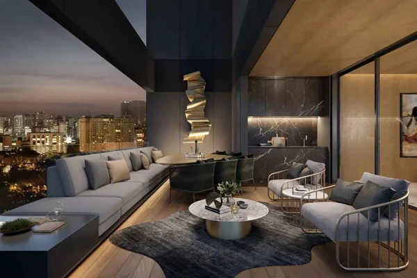 Cobertura duplex exclusiva com vista 360° no Tonino Lamborghini Residences