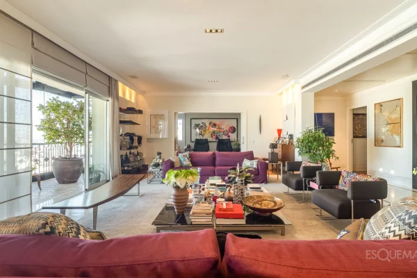 Apartamento com ampla varanda e vista aberta no Jardim Paulista
