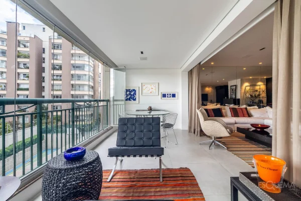 Apartamento mobiliado e silencioso com lazer completo no Jardim Paulista