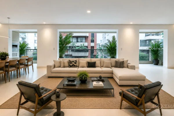 Apartamento reformado próximo ao Parque Ibirapuera, em Moema