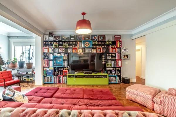 Apartamento em andar alto com vista para o verde em Higienópolis