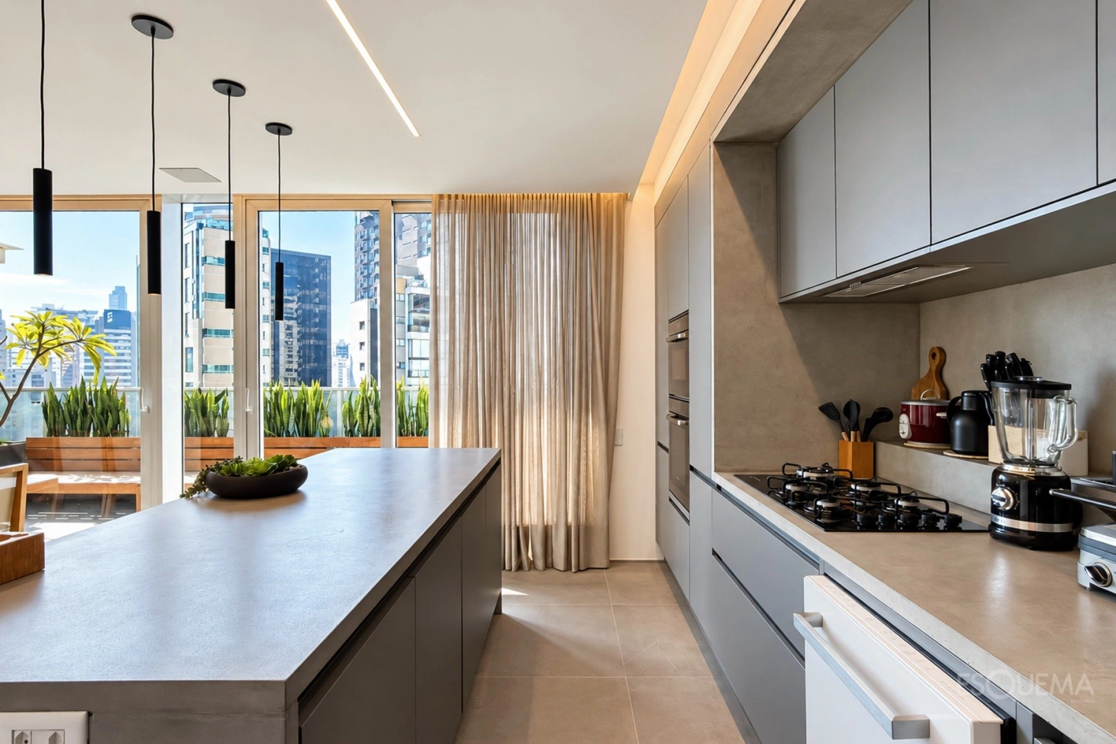 Apartamento duplex com pé-direito duplo próximo ao Parque do Povo - Imagem 9