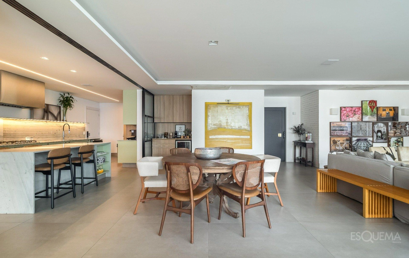 Apartamento com ambientes amplos e projeto de Gui Mattos no Brooklin - Imagem 5