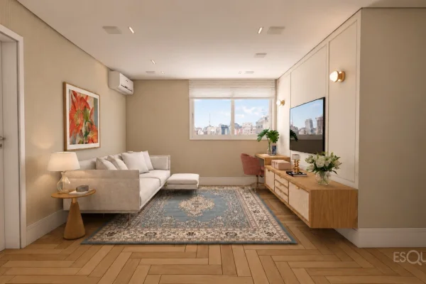 Apartamento em andar alto com 3 suítes e ambientes integrados