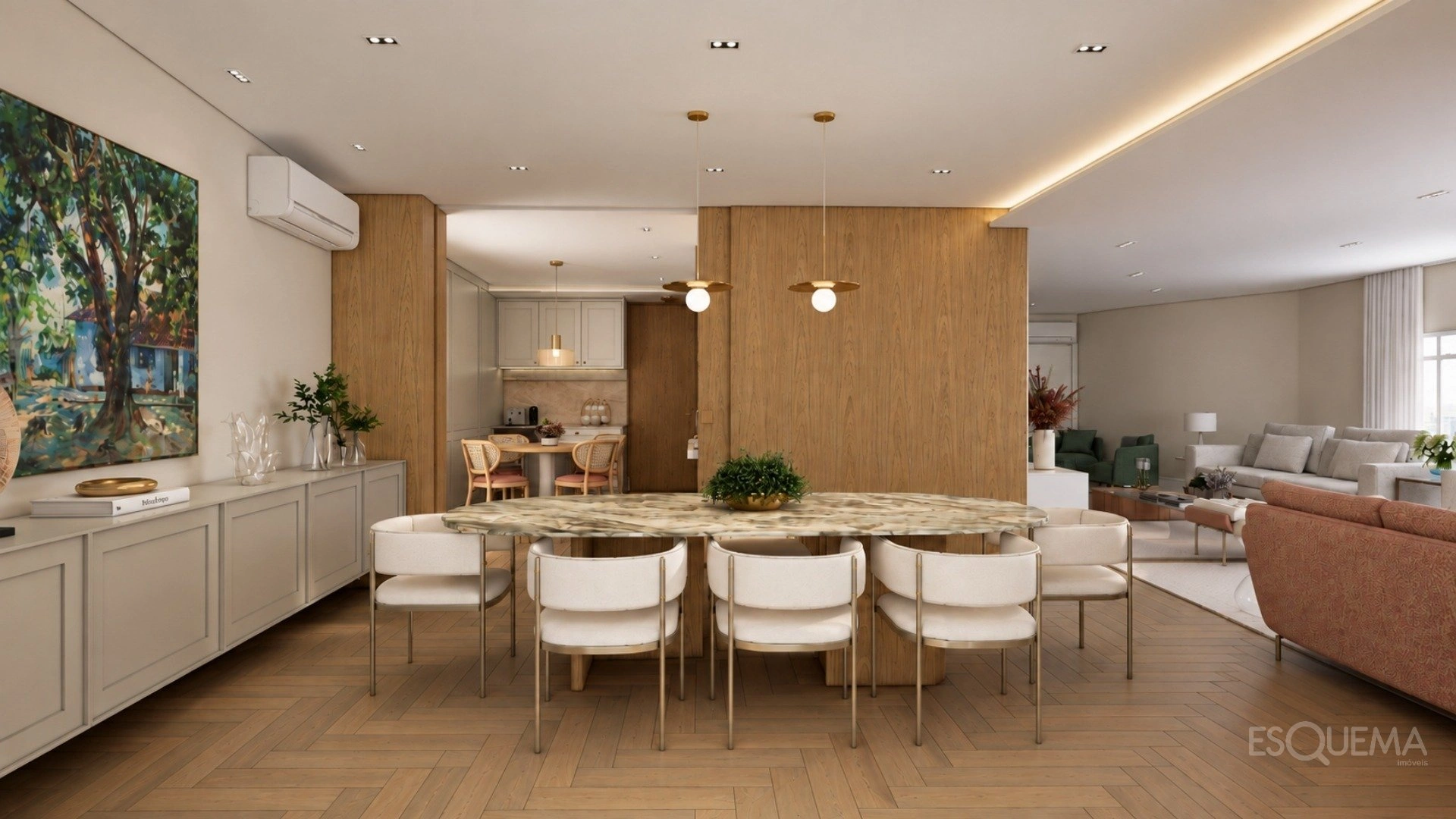 Apartamento em andar alto com 3 suítes e ambientes integrados - Imagem 6