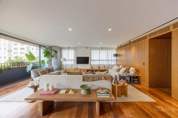 Apartamento decorado com 3 suítes e varanda nos Jardins