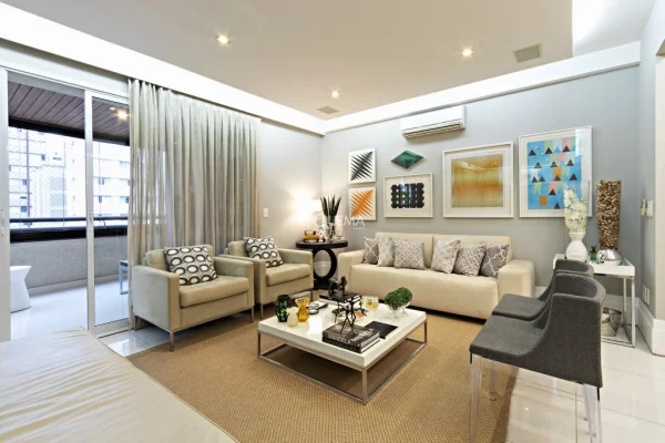 Apartamento reformado em prédio com lazer